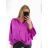 Košile elegantní oversize dlouhý rukáv dámská (S/M/L ONE SIZE) ITALSKÁ MÓDA IM9231012