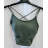Top croptop na ramienka dámsky (S/M ONE SIZE) TALIANSKA MÓDA IMPMD2320824b