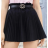 Sukně krátká skládaná s páskem dámská (S/M ONE SIZE) ITALSKÁ MÓDA IMPMD2314922b