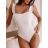 Tílko body dámské na ramínka dámské (S/M ONE SIZE) ITALSKá MóDA IMM23M13092/DU S/M starorůžová