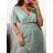 Šaty elegantné spoločenské krátky rukáv dámske (S/M/L/XL ONE SIZE) TALIANSKA MÓDA IMPSH2335891V/DURL/XL staroružová