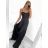 Šaty dlhé elegantné spoločenské na ramienka dámske (S/M ONE SIZE) TALIANSKA MÓDA IMPBB23B23505