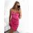 Šaty elegantné na ramienka dámske (S/M ONE SIZE) TALIANSKA MÓDA IMPBB23B23375