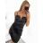 Šaty elegantné na ramienka dámske (S/M ONE SIZE) TALIANSKA MÓDA IMPBB23B23375