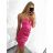 Šaty elegantné na ramienka dámske (S/M ONE SIZE) TALIANSKA MÓDA IMPBB23B23375
