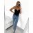 Rifle jeans dlhé dámske push up (XS-XL) RE-DRESSMA521ps65 <p>modrá</p> 29