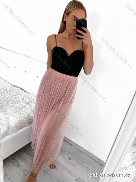 Sukňa dlhá dámska (S/M ONE SIZE) TALIANSKA MÓDA IMWGB231774/DU