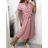 Šaty košilové krátký rukáv dámské (S/M/L ONE SIZE) ITALSKÁ MÓDA IMWB23295/DR M/L světle modrá