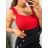 Tílko body dámské na ramínka dámské (S/M ONE SIZE) ITALSKá MóDA IMM23M13092/DU S/M starorůžová