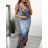 Šaty dlouhé letní icecool bez rukávu dámské (M/L, XL/2XL) AINUOSI ITALSKÁ MODA IMB239911/DU M/L tmavě modrá