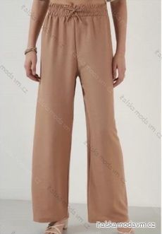 Kalhoty dlouhé letní dámské se sňurkou (S/M/L ONE SIZE) ITALSKÁ MÓDA IMD23355