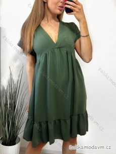 Šaty oversize letní krátký rukáv dámské (S/M/L ONE SIZE) ITALSKÁ MÓDA IMM23M9192