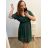 Šaty krátký rukáv dámské nadrozměr (2XL/3XL ONE SIZE) ITALSKá MóDA IM423MILANO