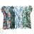 Šaty šifónové kvetované krátky rukáv dámske (S/M/L ONE SIZE) TALIANSKA MÓDA IM423262