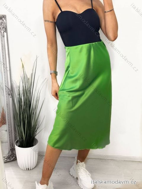 Sukňa stredne dlhá dámska (S/M ONE SIZE) TALIANSKA MÓDA IMPLM22196330050/DU