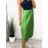 Sukňa stredne dlhá dámska (S/M ONE SIZE) TALIANSKA MÓDA IMPLM22196330050/DU S/M limetková