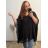 Tunika oversize krátký rukáv dámská nadrozměr (XL/2XL/3XL/4XL/5XL ONE SIZE) ITALSKÁ MÓDA IMBM23SEE/DR 4XL/5XL bílá