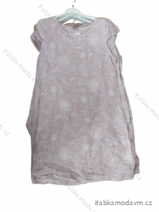 Šaty lněné letní krátký rukáv dámské (52-60) ITALSKá MóDA IM423LINA-2/DR