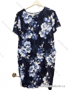 Šaty bavlněné klasik krátký rukáv dámské (M/L/XL ONE SIZE) ITALSKá MóDA IMC23060