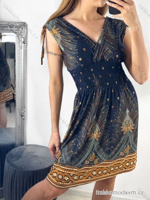Šaty letné icecool bez rukávov dámske (M/L, XL/2XL) AINUOSI TALIANSKA MODA IMB237721