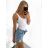 Body na ramienka dámske (S/M ONE SIZE) TALIANSKA MÓDA IMPLP2352300055/DU S/M biela