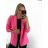 Sako dlhý rukáv dámske (S/M ONE SIZE) TALIANSKA MÓDA IMPLP2370040095/DU S/M ružová