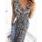 Šaty letní dlouhé bez rukávu dámské (M/L ONE SIZE) ICECOOL AINUOSI  FRANCOUZSKÁ MÓDA FMPZM23024-4 Černá M/L