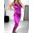 Šaty společenské dlouhé elegantní na ramínka satén dámské (S/M ONE SIZE) ITALSKÁ MÓDA IMPSH236357A/DUR S/M královská modrá