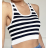 Top croptop na ramínka dámský proužek (S/M ONE SIZE) ITALSKÁ MÓDA IMPBB2322182n