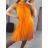 Šaty letní skládané šifonové bez rukávů dámské (S/M/L ONE SIZE) ITALSKÁ MÓDA IMWY231072/DU M/L béžová