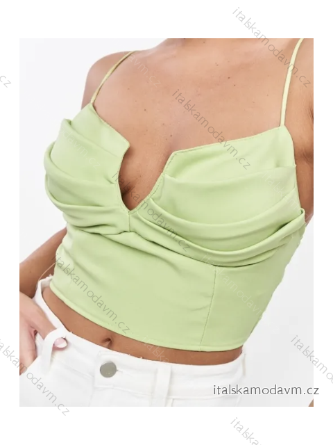Top croptop na ramienka dámsky (S/M ONE SIZE) TALIANSKA MÓDA IMPBB232L23865