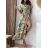 Šaty dlhé letný carmen cez ramená dámske (S/M ONE SIZE) TALIANSKA MÓDA IMM23M9550/DU S/M zelená
