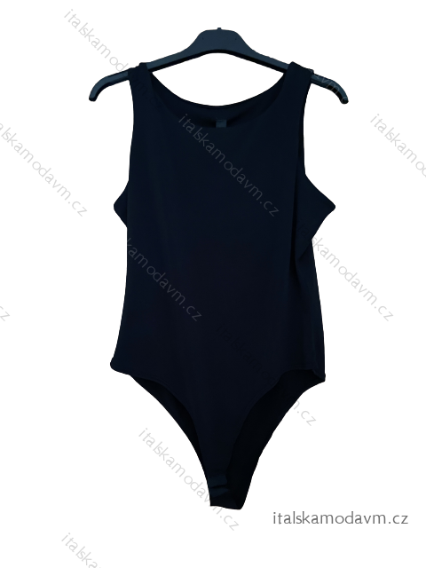 Body na ramínka  dámské (S/M ONE SIZE) ITALSKÁ MÓDA IMWB23TOP/DUR černá