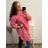 Prodloužená Košile 3/4 rukáv nadrozměr dámské (2XL/3XL ONE SIZE) ITALSKÁ MÓDA IM523MINDY