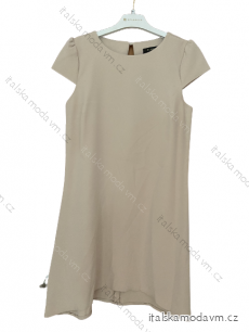 Šaty elegantní krátký rukávek letní dámské (36-38-40-42-44) Polská MÓDA PMLK21LEILABE/DR