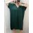 Šaty dlouhé maxi oversize krátký rukáv dámské viskoza nadrozměr (3XL/4XL/5XL ONE SIZE) ITALSKÁ MÓDA IMC22380/DUR pistáciová