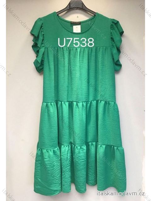 Šaty letní krátký rukáv dámské (S/M ONE SIZE) ITALSKÁ MÓDA IMM23M7538