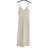 Šaty letní elegantní na ramínka dámské (S/M ONE SIZE) ITALSKÁ MÓDA IMWKK231968/DUR S/M bílá