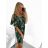 Šaty letní icecool krátký rukáv dámské (S/M ONE SIZE) ITALSKÁ MÓDA IMM23M939-3/DU S/M zelená