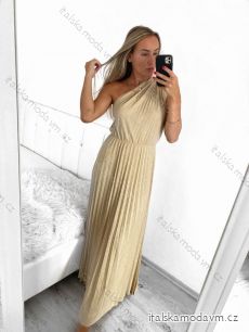 Šaty dlouhé elegantní bez rukávu dámské (S/M ONE SIZE) ITALSKÁ MÓDA IMM23HG5631