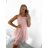 Šaty šifonové bez rukávů dámské (S/M/L ONE SIZE) ITALSKá MóDA IM322103/DR mintová M/L