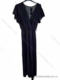 Šaty dlouhé krátký rukáv dámské (S/M ONE SIZE) ITALSKÁ MÓDA IMWA231296/DU