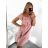 Šaty letní carmen dámské (S/M ONE SIZE) TALIANSKA MóDA IM323060/DU S/M staroružová