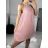 Šaty elegantné bez rukávov dámske (S/M ONE SIZE) TALIANSKA MÓDA IMD22307zv. ružová
