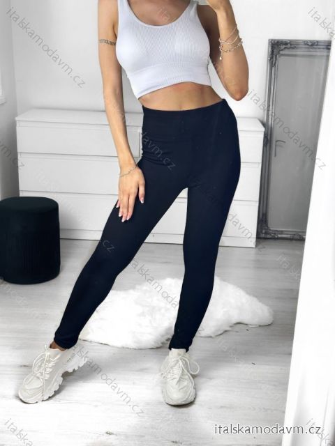 Legíny dlouhé dámské (S-2XL) TURECKÁ MÓDA TMB23003/DU S čierna