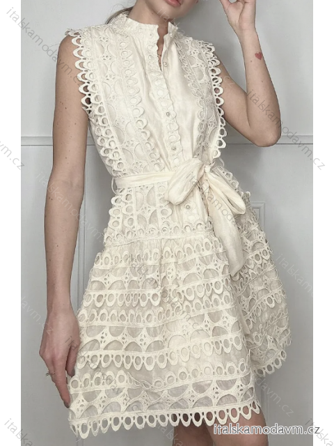 Šaty letné bez rukávu dámske (S/M ONE SIZE) TALIANSKA MÓDA IMPBB231708r