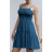Šaty letné elegantné na ramienka dámske (S/M ONE SIZE) TALIANSKA MÓDA IMPLS23CH2810