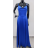Šaty dlouhé elegantní společenské na ramínka dámské (S/M ONE SIZE) ITALSKÁ MÓDA IMPLS2329167