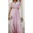 Šaty dlhé letné elegantné skladané bez rukávov dámske (S/M ONE SIZE) TALIANSKA MÓDA IMPBB2313166x