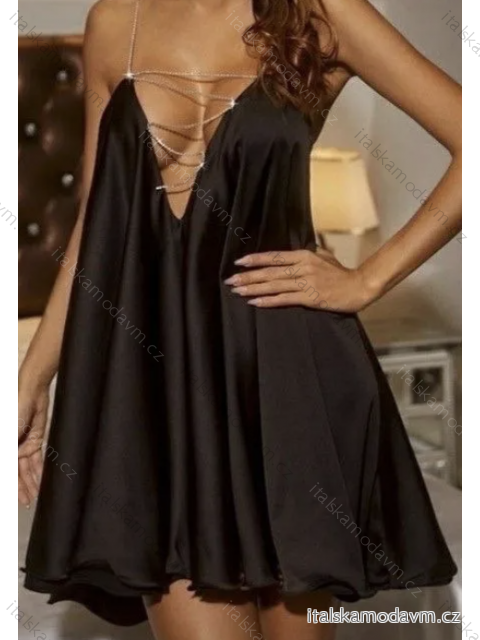 Šaty letní elegantní na ramínka dámské (S/M ONE SIZE) ITALSKÁ MÓDA IMPBB23H3232